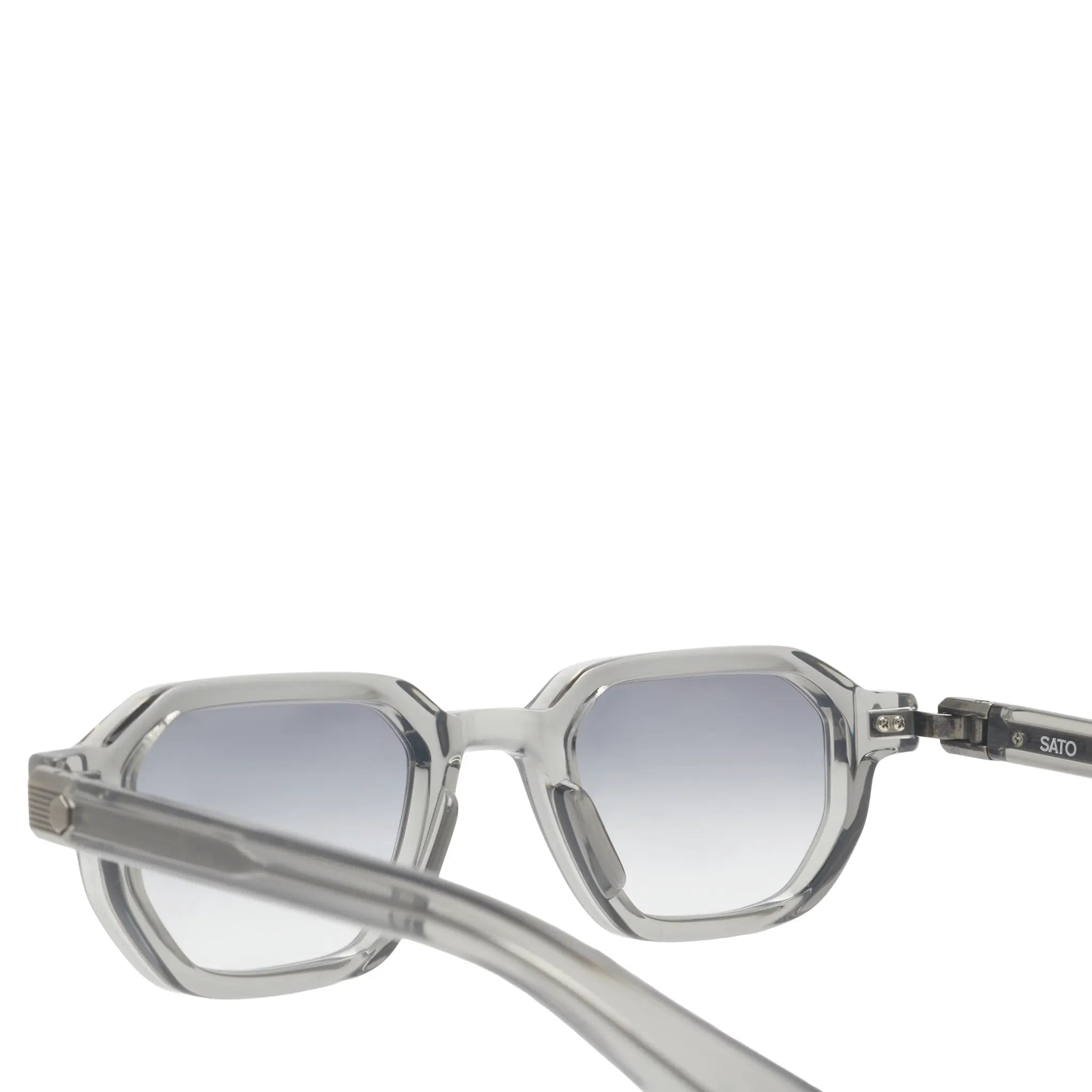Inside Detailed View of SATO Izar Custom Blue Grey Sunglasses